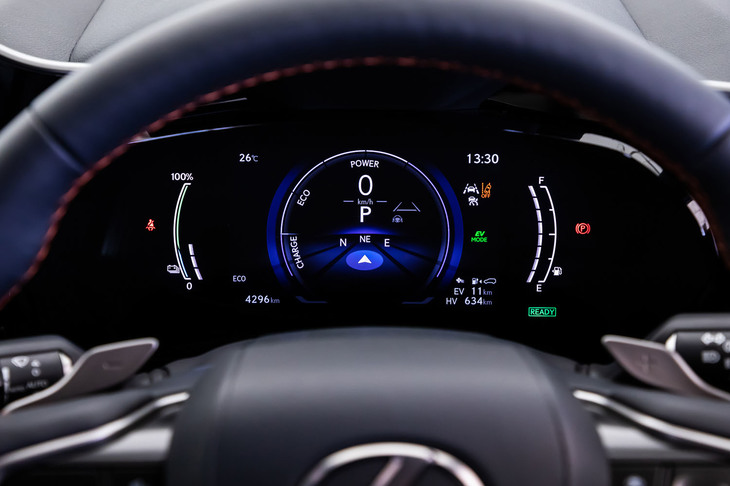 NX450h＋“バージョンL”（メーターパネル）