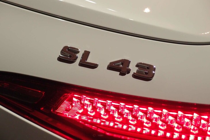 メルセデスAMG SL43（リアエンブレム）