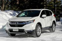 最後に試乗した「CR-V e：HEV（コアバリュー研究車）」。近い将来、ホンダ車に導入される予定の各種技術が取り入れられた、研究車両である。