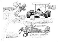 「第109話　スポンサーからひとこと」より
20世紀を牽引した、クルマとヒコーキそして広告。広告媒体として活躍する両者のルーツをたどってみると……？