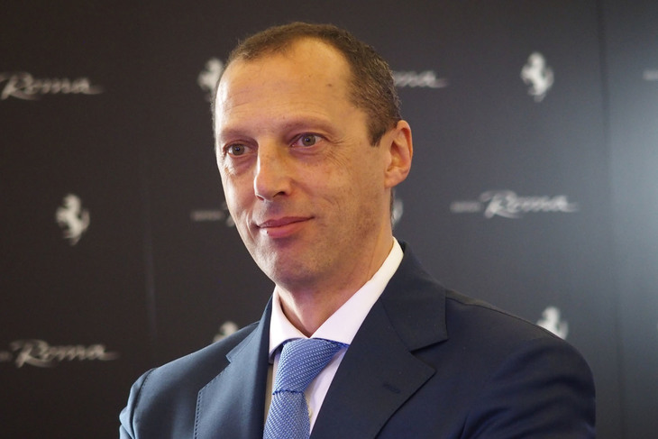 フェラーリ・ジャパン代表取締役社長のフェデリコ・パストレッリ氏。2002年にフェラーリのシニアプロダクトマネージャーに就任。パーソナライゼーション部門（アトリエ）や南アフリカのセールスマネージメントなどを経て2020年1月より現職。