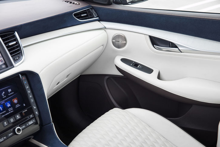 インフィニティQX50（助手席周辺部）