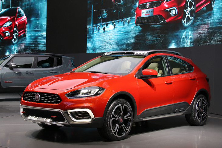 「GACフィアット・オッティモ クロス」。2015年の北京モーターショーで。