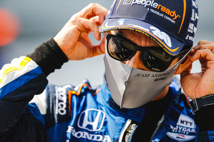 佐藤琢磨は予選で3番手のタイムを記録。フロントローからの決勝スタートを決めた。