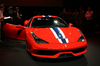 「フェラーリ458スペチアーレ」発表会