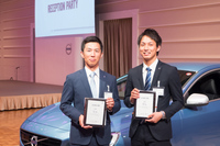 個人戦で優勝した朝倉徳貴さん（ボルボ・カーズ太田・足利）（写真右）と準優勝した金丸博和さん（ボルボ・カーズ市川）（写真左）
    