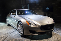 今年力を入れていきたいという「クアトロポルテ」。写真は2014年末に登場した限定車「エルメネジルド ゼニア リミテッド・エディション」。