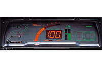コルディアの最上級車種である1600GSR-Sターボに標準装備されていた、世界初という液晶式デジタルメーター。