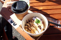 「86ピットハウス」の特別メニュー「ロンカフェモーニング」。