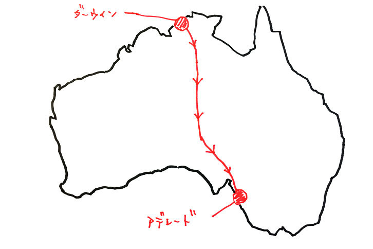 ワールドソーラーチャレンジは、ダーウィンからアデレードまで、オーストラリア大陸を3000kmにわたって縦断する。