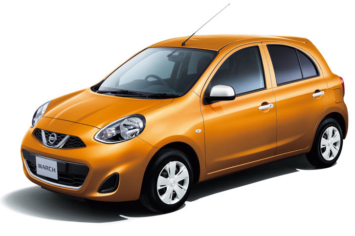 「日産マーチGパーソナライゼーション」。ボディーカラーは復刻色の「サンライトオレンジ」。