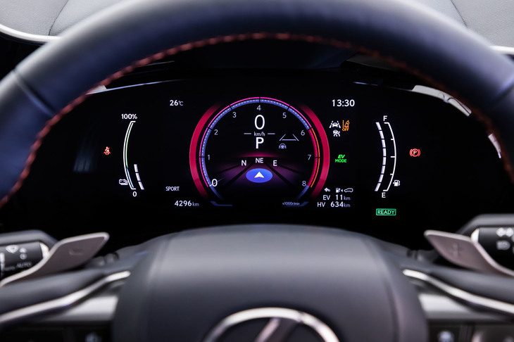 NX450h＋“バージョンL”（メーターパネル）