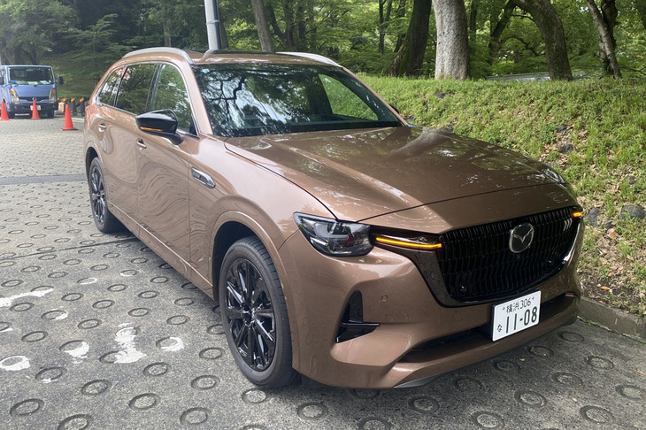 今回の試乗車は「メルティングカッパーメタリック」の外板色をまとっていた。ちょっとアメ車っぽいと感じる色調のボディーカラーだ。