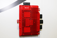 システムの核となるコントロールユニット。センサーからの情報をもとにした車両の状況把握に、4つのブレーキそれぞれへの制動制御の指示……と、既存のブレーキシステムよりはるかに仕事の量が多く、そのぶん高い演算能力が求められる。