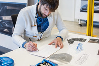 「バティスタ」のデザインを手がけたアウトモビリ・ピニンファリーナのデザインディレクター（当時）、ルカ・ボルゴーニョ氏。