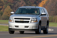 ハイブリッドのSUV「タホ ハイブリッド」もお目見え。