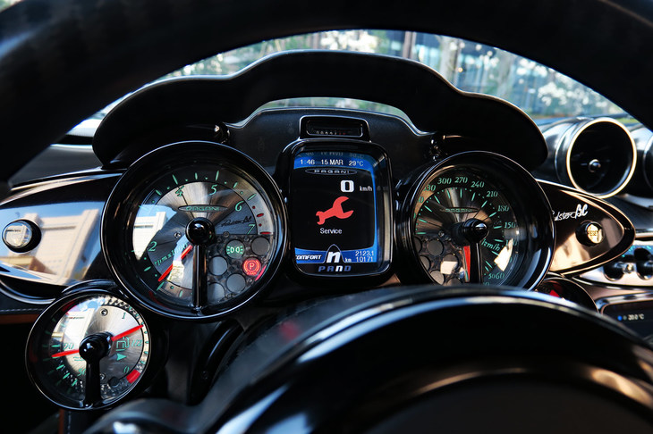 パガーニ・ウアイラ ロードスターBC（メーターパネル）