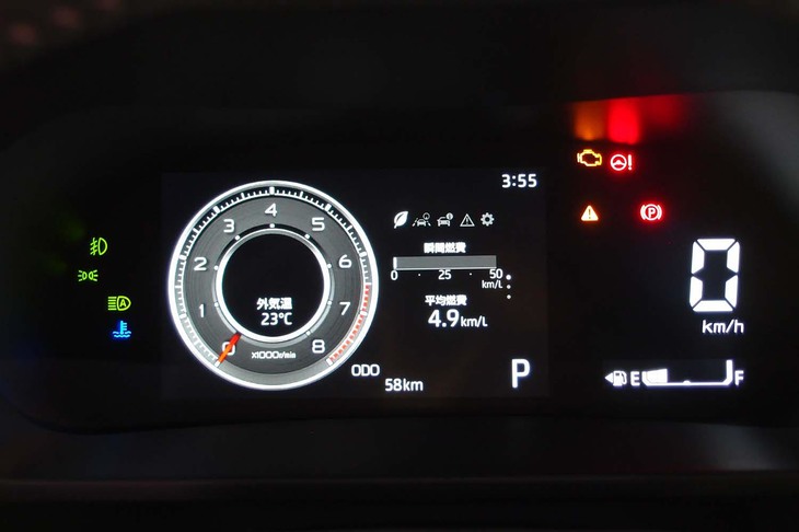 ダイハツ・ロッキーG（メーターパネル）