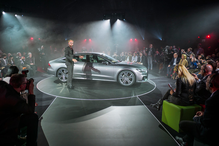 独インゴルシュタットで開催された「アウディA7スポーツバック」発表会の様子。