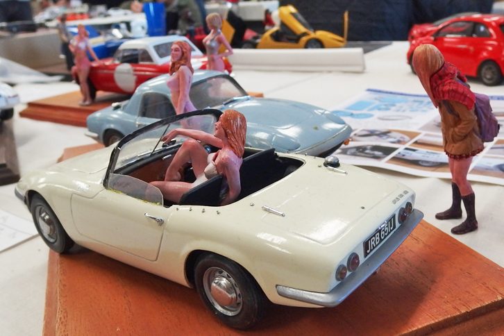 グンゼ製1/24「ロータス・エランS3」を「S1」に改修したモデル。ホイールとホイールキャップ、円形テールランプは3Dプリンター製とのこと。