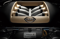 「日産GT-RプレミアムエディションT-spec」の3.8リッターV6ツインターボエンジン。最高出力570PS、最大トルク637N・mというパフォーマンスに変更はない。