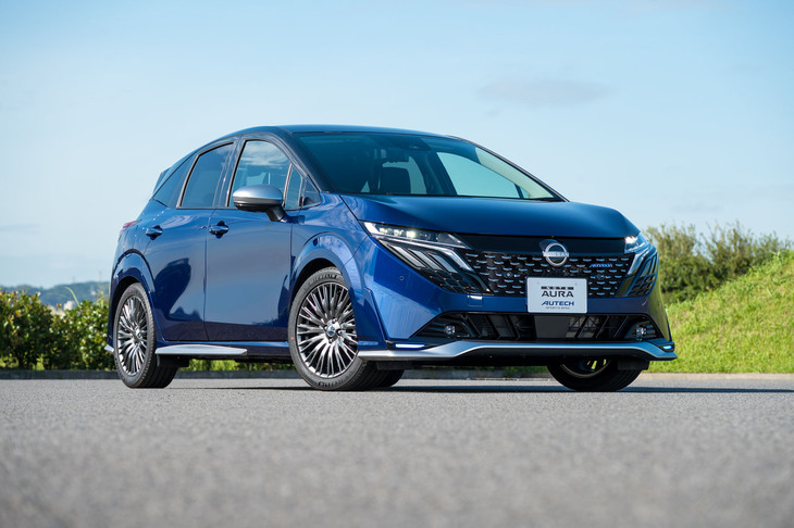 2024年12月19日に発表された「日産ノート オーラAUTECHスポーツスペック」。「AUTECHスポーツスペック」シリーズは先代「セレナ」で初登場し、現行セレナにも2024年10月に設定されている。