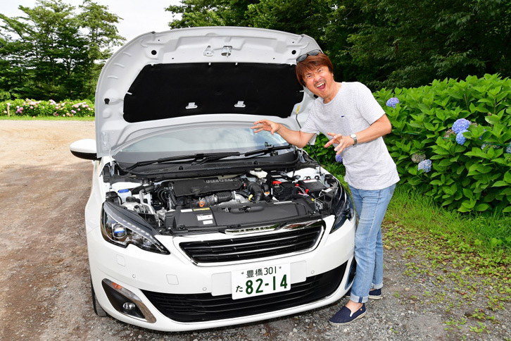 お気に入りの「プジョー308 BlueHDi」。今が買いではあるが……。（写真＝池之平昌信）