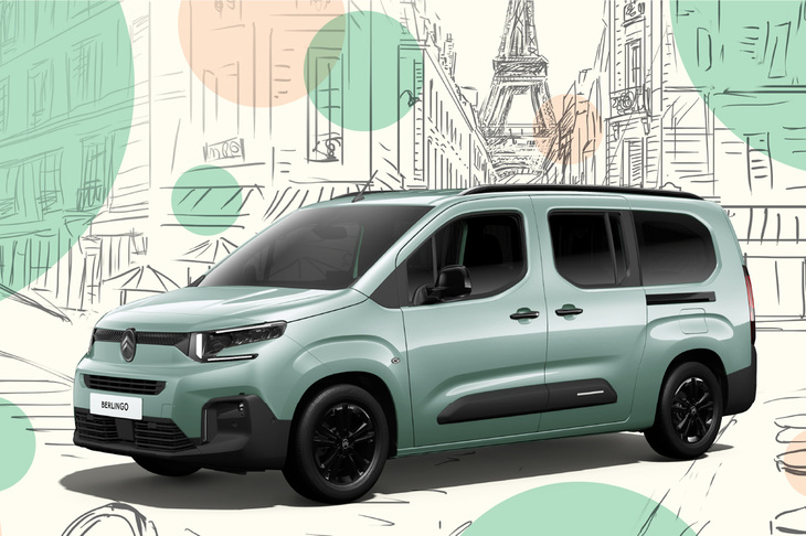 シトロエン・ベルランゴ ロングMAX BlueHDiアクア グリーン