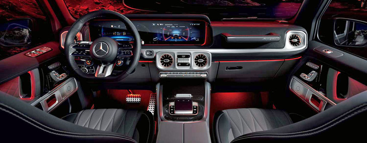 「AMG G63ローンチエディション」のインテリア。