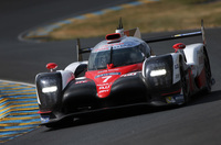 2017年のルマン24時間レースを戦った、トヨタのマシン「TS050 ハイブリッド」。