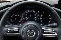 ややオーソドックスなデザインのメーターパネル。古典的なドライバーズカーが持っている雰囲気も漂う。