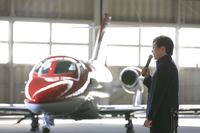 ホンダエアクラフトカンパニーの藤野道格社長。（写真＝本田技研工業）