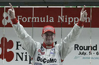 3シーズン目のフォーミュラニッポンで初優勝を遂げたリチャード・ライアン