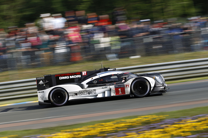 No.1 ポルシェ919 ハイブリッド。予選では2位のポジションにつけた。