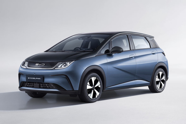 「BYDドルフィン」。こちらはレギュラーのボディーカラー。