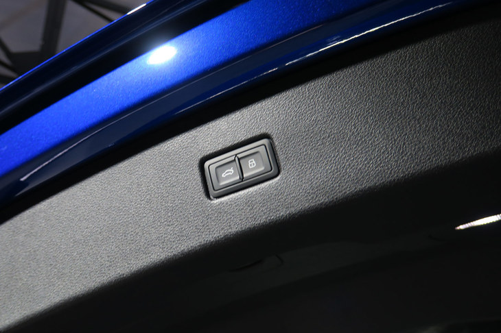 アウディQ5スポーツバック 1st edition（電動テールゲートのスイッチ）
