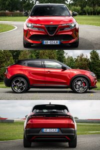 「ジュニア」の三面図。フェンダーとタイヤが大きく張り出した、スタンスのよいプロポーションは、いかにもモダンな欧州車といった感じだ。