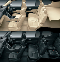 「トヨタ・ランドクルーザー」では「GX」を除くすべてのガソリン車、「レクサスLX」では「LX600“エグゼクティブ”」を除く2グレードで、5人乗りと7人乗りの選択が可能となっている。