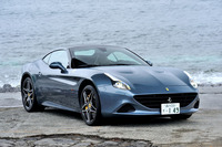 フェラーリ・カリフォルニアT テーラーメイド
	ボディーサイズ：全長×全幅×全高＝4570×1910×1322mm／ホイールベース：2670mm／車重：1625kg／駆動方式：FR／エンジン：3.9リッターV8 DOHC 32バルブ ターボ／トランスミッション：7段AT／最高出力：560ps（412kW）/7500rpm／最大トルク：77.0kgm（755Nm）/4750rpm／タイヤ：（前）245/35R20 （後）285/35R20／車両本体価格：2450万円／テスト車＝3519万400円