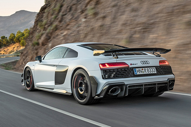 アウディ R8 V8 06 - 12 Lスタイル ワイドリアトランクスポイラー カーボン M\u0027sアウディ R8 LB エアロ リア ウイング ／／ リヤ