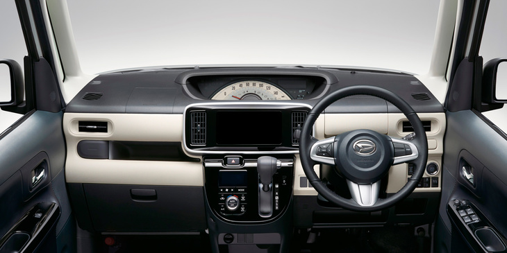 「ムーヴ キャンバスX“ブラックインテリアリミテッドSAⅢ”」のインストゥルメントパネルまわり。