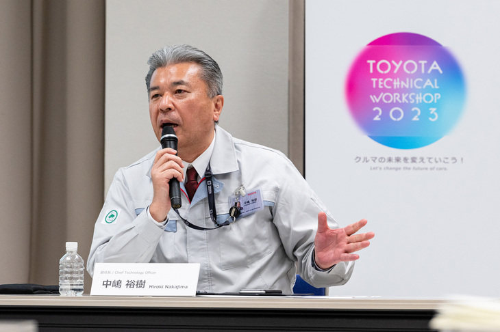 トヨタの今後のクルマづくりについて語る中嶋裕樹 トヨタ自動車副社長・チーフテクノロジーオフィサー。