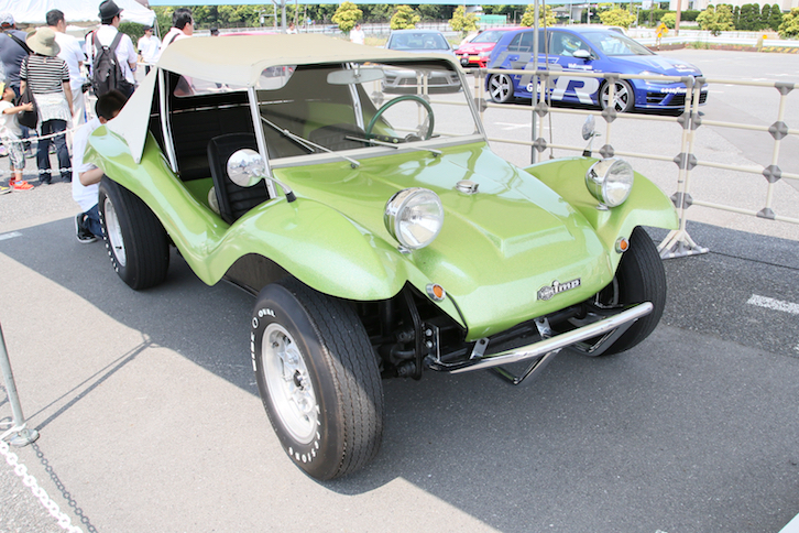 会場内には、「ビートル」をベースとしたバギー「EMPI imp Buggy」が展示されていた。このクルマのオーナーは、タレントのテリー伊藤氏。テリー氏は22日午後のトークショーに登場している。