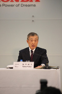 ホンダの福井威夫社長。