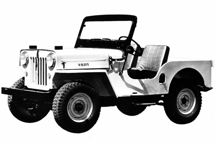 軍用車と並行して民生仕様も改良が続けられた。写真は1953年に登場した「CJ-3B」。エンジンの出力アップやトランスファーケースの耐久性向上など、大幅な改良が施された。