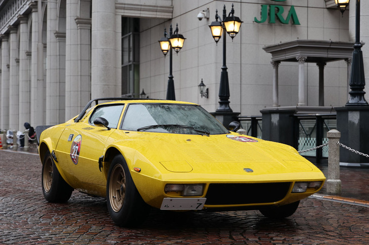 PC競技を終えた、常連参加車両の1台である1974年「ランチア・ストラトス」。
