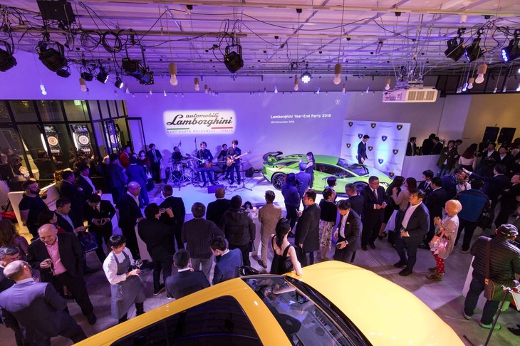 「Lamborghini Year-End Party」の様子。