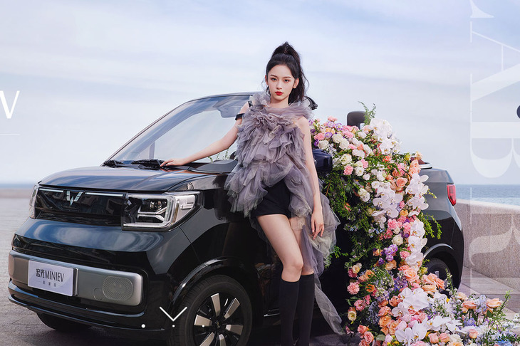 間もなく発売される「宏光MINI EV」のオープントップバージョン。