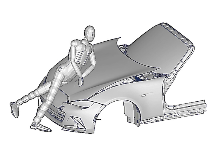 そもそも、歩行者保護要件の厳しい昨今の自動車では、ボンネットを低くするのは非常に難しい。「マツダ・ロードスター」などは例外のひとつだが、それもポップアップボンネットを採用することで実現したものなのだ。