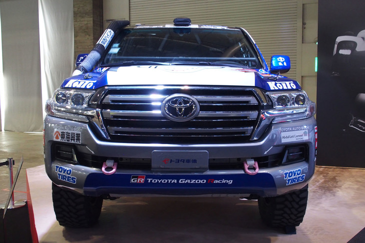 ダカールラリーの参戦車両「ランドクルーザー200」（2022年大会仕様）。